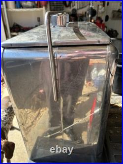 TempRite Metal Ice Box Cooler Silver TempRite Cooler very rare