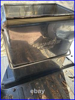 TempRite Metal Ice Box Cooler Silver TempRite Cooler very rare