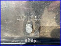 TempRite Metal Ice Box Cooler Silver TempRite Cooler very rare