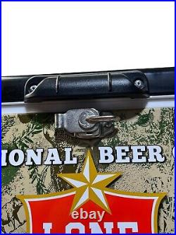 The National Beer of TEXAS Lone Star Beer Metal & Plastic Cooler Ice Chest NEW