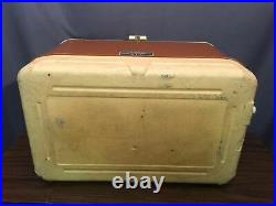 Thermos Ice Chest Vintage Cooler Rare Brown Tan Made In USA