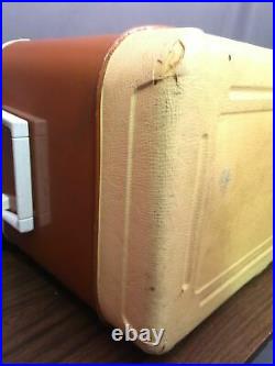 Thermos Ice Chest Vintage Cooler Rare Brown Tan Made In USA