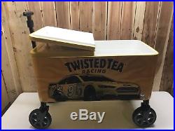 Twisted Tea Metal Cooler Hard Iced Tea Raised On Wheels Rare New 2015 Nascar
