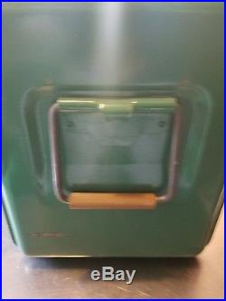 Unbelievable Condition Vintage Poloron Thermaster Metal Green Cooler