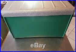 Unbelievable Condition Vintage Poloron Thermaster Metal Green Cooler