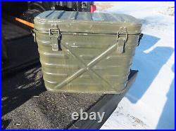 US Military Surplus Metal Insulated Food Storage 3 Compartment Cooler Hot/Cold