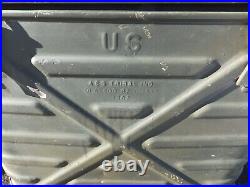 US Military Surplus Metal Insulated Food Storage 3 Compartment Cooler Hot/Cold