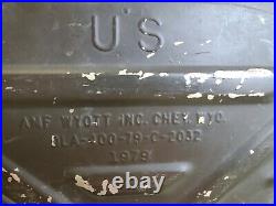 USA 1979 Military Wyott Food Metal Storage Cooler
