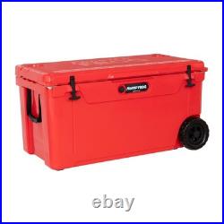 USA Made 110qt Rotomolded Cooler with Wheels Frosted Frog