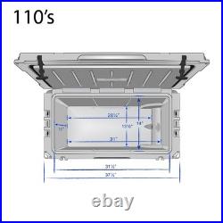USA Made 110qt Rotomolded Cooler with Wheels Frosted Frog