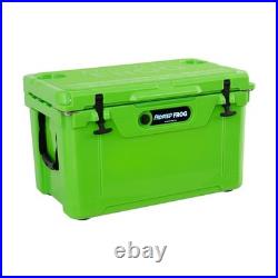 USA Made Rotomolded 45qt Cooler Hard Ice Chest Frosted Frog Rugged