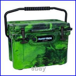 USA Made Rotomolded Camo 20qt Cooler Hard Ice Chest Frosted Frog Rugged USA Made Rotomolded Camo 20qt Cooler Hard Ice Chest Frosted Frog Rugged