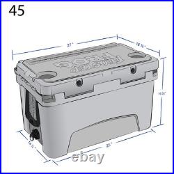 USA Made Rotomolded Camo 45qt Cooler Hard Ice Chest Frosted Frog Rugged