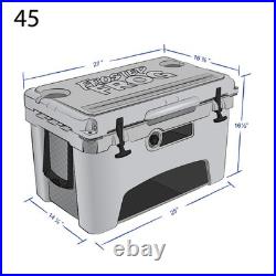 USA Made Rotomolded Camo 45qt Cooler Hard Ice Chest Frosted Frog Rugged