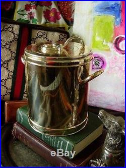 Ultra RARE Vintage GUCCI Equestrian Ice Bucket Wine Cooler Holiday Barware Table