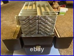 Umco Tackle Box Possum Belly 10 Tray with cooler bottom Vintage