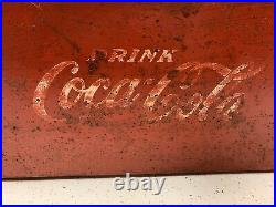 Unusual Vintage 1950s COCA COLA Soda Pop Metal Picnic Cooler Chest