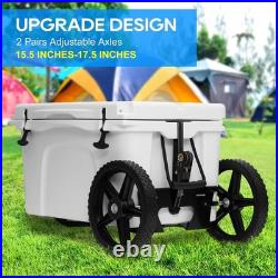 Upgraded Cooler Wheel Kit Ratchet Straps Included