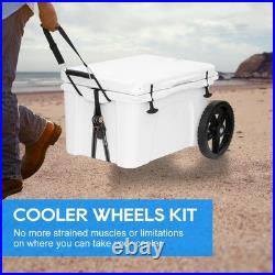 Upgraded Cooler Wheel Kit Ratchet Straps Included