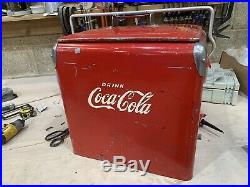 VERY RARE Vintage Metal coca cola cooler/coolbox