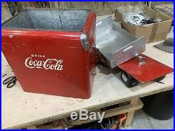 VERY RARE Vintage Metal coca cola cooler/coolbox