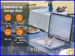 VEVOR Drop In Ice Chest, 20L X 16W X 13H Stainless Steel Ice Cooler