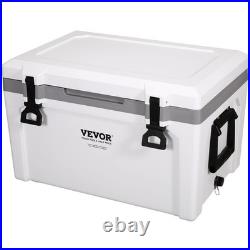 VEVOR Hard Cooler Insulated Portable Cooler 52 Quart 50-Can Capacity Ice Chest