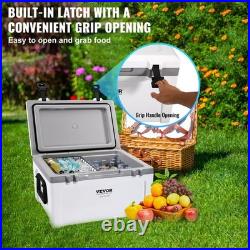 VEVOR Hard Cooler Insulated Portable Cooler 52 Quart 50-Can Capacity Ice Chest