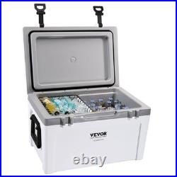 VEVOR Hard Cooler Insulated Portable Cooler 52 Quart 50-Can Capacity Ice Chest