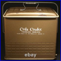 VHTF EARLY 1950's RETRO POLORON COLA COOLER 16x16x12 METAL BEER ICE CHEST LARGE