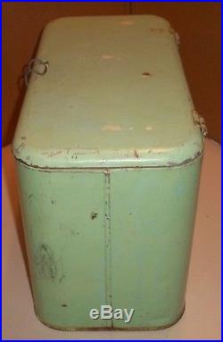 Vintage 1923-40 Dr Pepper Good For Life Metal Cooler Progress Refrig Co Pat Pend