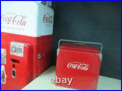VINTAGE 1940'S COCA COLA COOLER BY ST. THOMAS METAL SIGNS WithTRAY