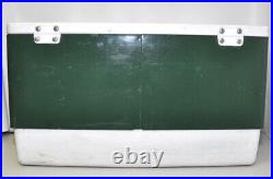 VINTAGE 1984 Coleman Ice Chest Cooler LARGE CLASSIC Metal Green 22 Platic Lid