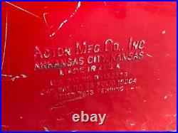 VINTAGE 50'S ACTION MFG METAL COKE COOLER with BOTTLE OPENER MISSING LID USA VINTAGE 50'S ACTION MFG METAL COKE COOLER with BOTTLE OPENER MISSING LID USA