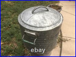 VINTAGE AND extremely RARE 7 GALLON ARCTIC BOY WATER COOLER galvanized metal