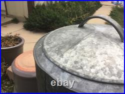 VINTAGE AND extremely RARE 7 GALLON ARCTIC BOY WATER COOLER galvanized metal