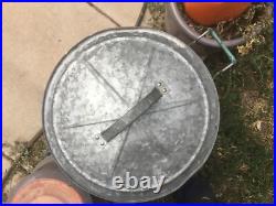 VINTAGE AND extremely RARE 7 GALLON ARCTIC BOY WATER COOLER galvanized metal
