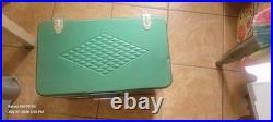 VINTAGE COLEMAN COOLER METAL ICE CHEST DIAMOND LOGO 10x13x18 1960s