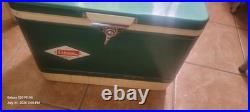 VINTAGE COLEMAN COOLER METAL ICE CHEST DIAMOND LOGO 10x13x18 1960s