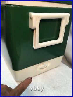 VINTAGE COLEMAN LANTERN CO. ANTIQUE RETRO COOLER ICE BOX GREEN 18x13x11