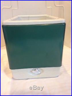 Vintage Coleman Snow-lite Green Metal Cooler 28 Quart