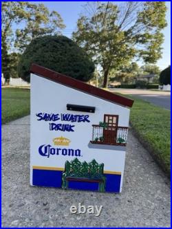 VINTAGE Corona Extra-Save Water Drink Beer Ice Chest Metal Cooler