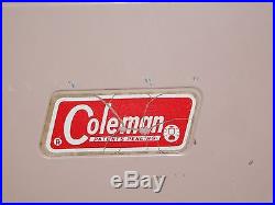 Vintage Picnic Camping 18 X 11 X 13 Brown/tan Metal Coleman Beer Soda Cooler