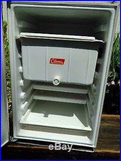 VIntage 1975 Coleman 3-Way Upright Steel Cooler 68 Quart with orig box- EXC COND