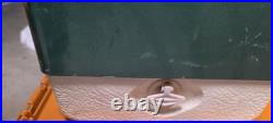VTG 1973 Coleman Cooler Green Metal Ice Chest Cooler with Original Insert CLEAN