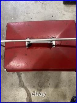 VTG 50s Drink COCA-COLA Red Metal Cooler Progress Refrigerator Co USA Exc Cond