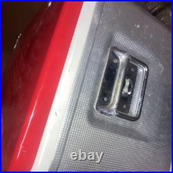 VTG 6-55 Red Coleman Snowlite Aluminum Cooler Diamond Logo 6-55 22x15x12 VTG 6-55 Red Coleman Snowlite Aluminum Cooler Diamond Logo 6-55 22x15x12
