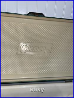 VTG COLEMAN COOLER Metal Green Cooler Supernatural 1978 Distressed Scratched