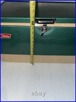 VTG COLEMAN COOLER Metal Green Cooler Supernatural 1978 Distressed Scratched