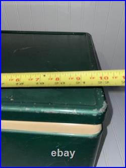VTG COLEMAN COOLER Metal Green Cooler Supernatural 1978 Distressed Scratched